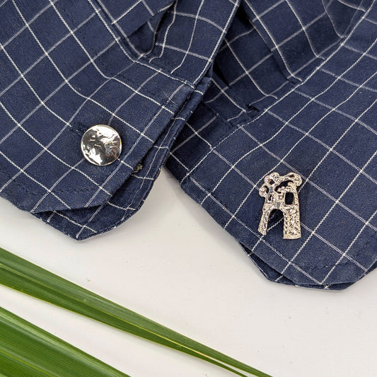 sugar mill cuff link-Sterling Silver-One Size-