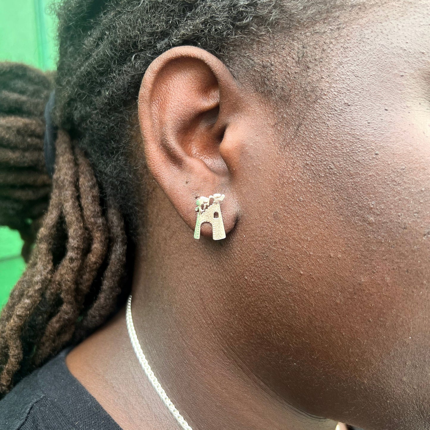 Sugar Mill Post Earring