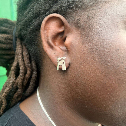 Sugar Mill Post Earring