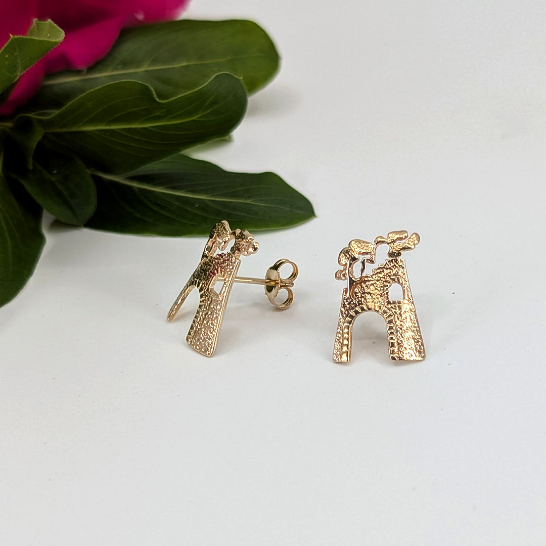 Sugar Mill Post Earring