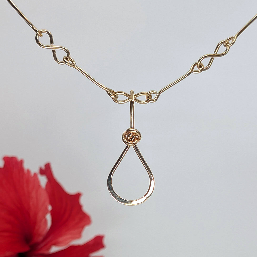 teardrop pendant-14k Gold-One Size-