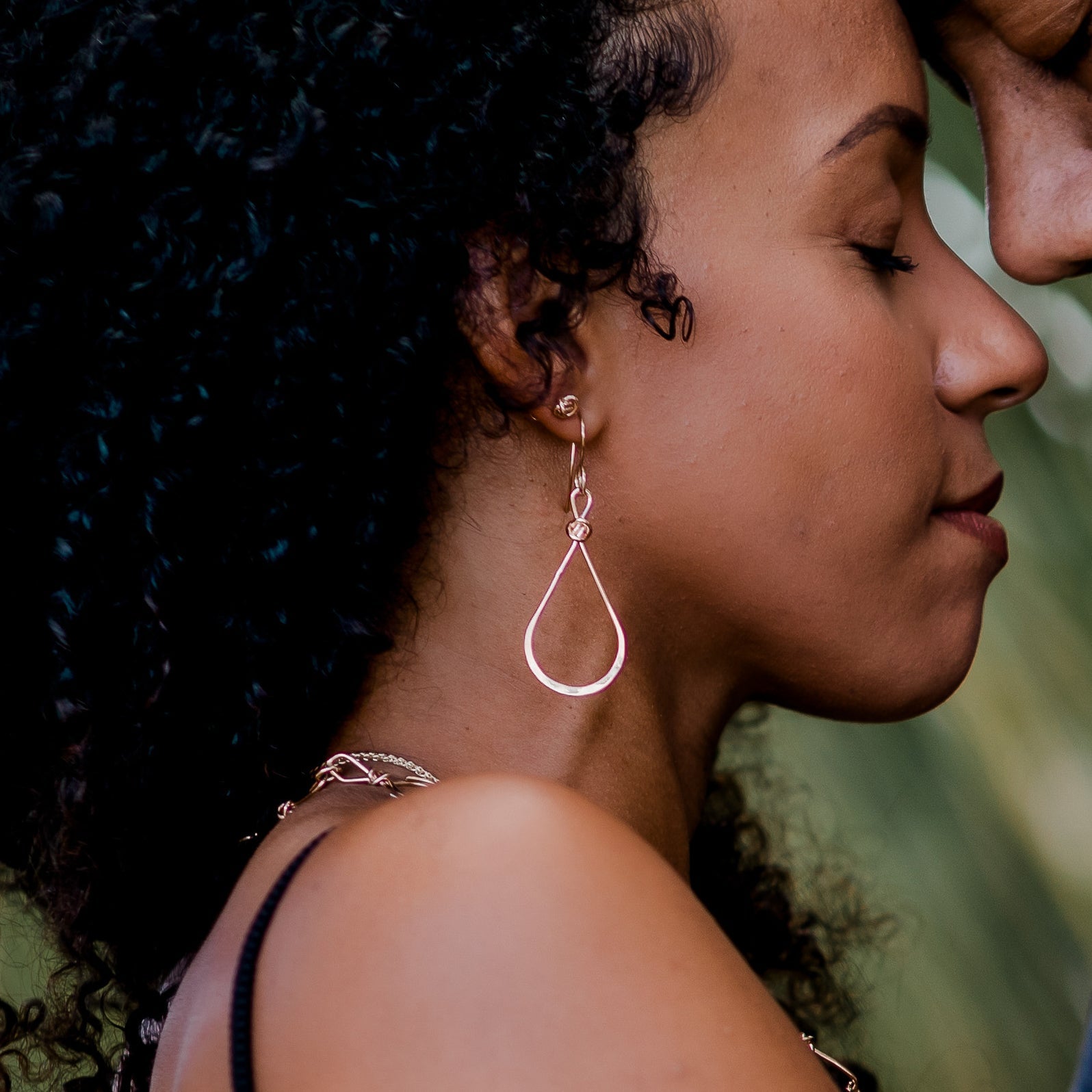 teardrop drop earring-14k Gold-Small-