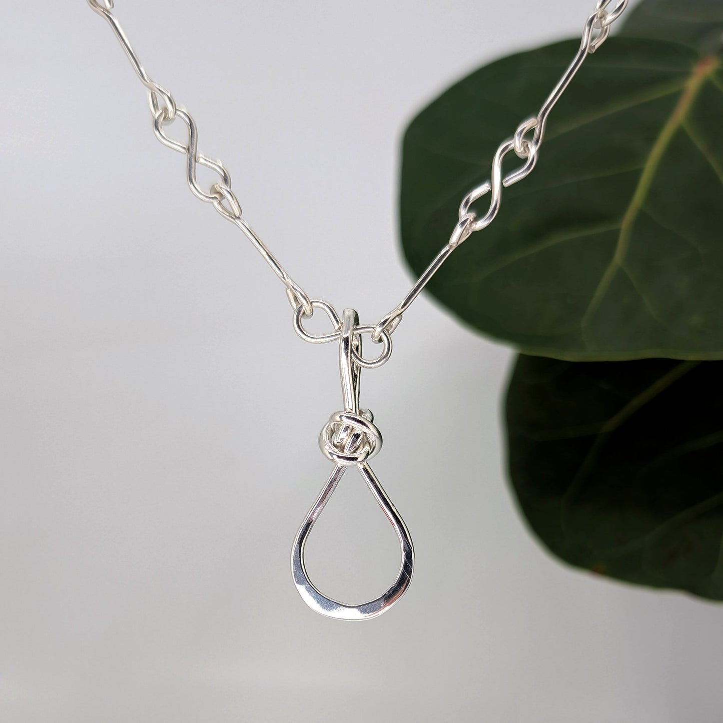 teardrop pendant-Sterling Silver-One Size-
