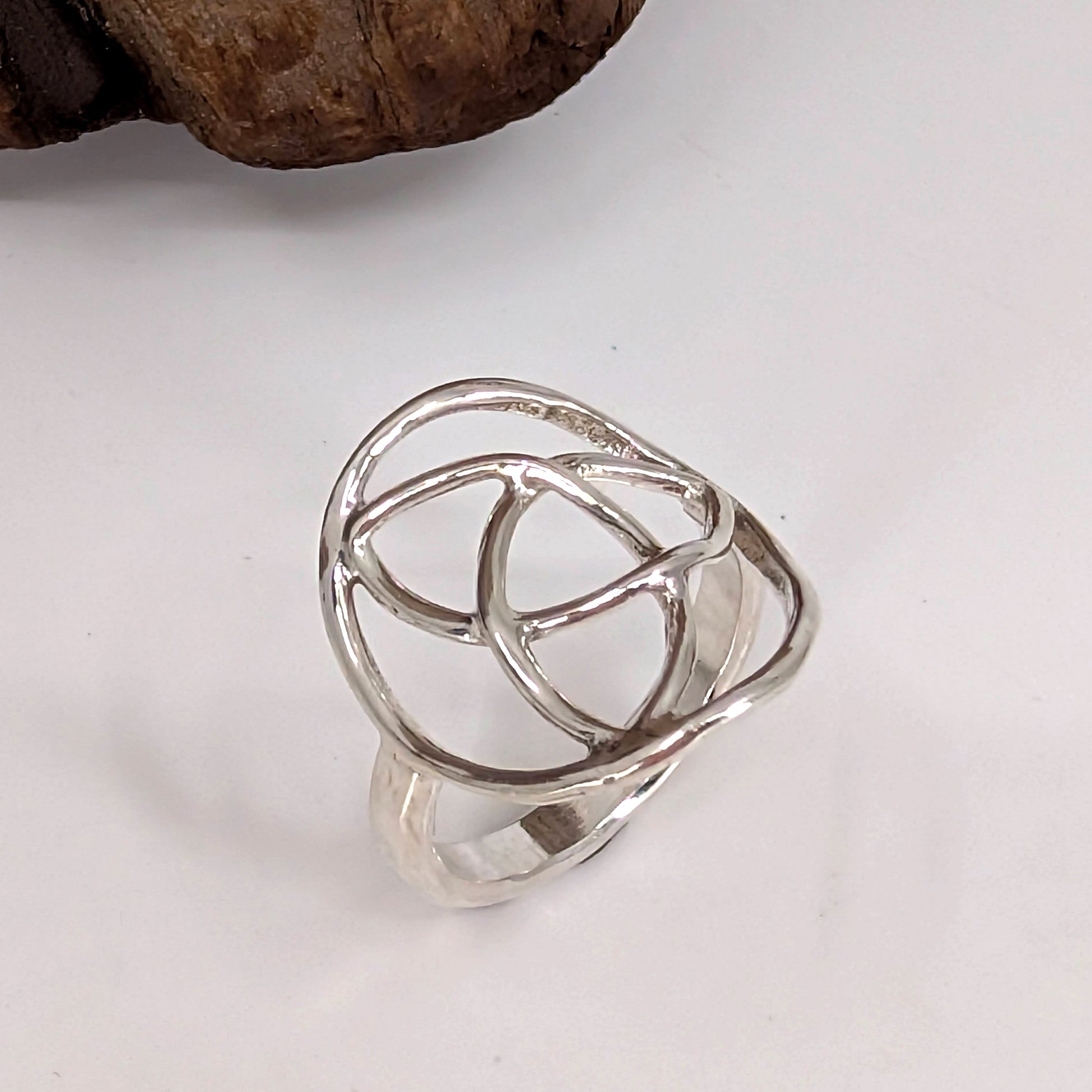 trinity ring-Sterling Silver-Multiple Sizes-2