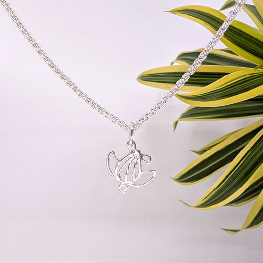 turtle charm-Sterling Silver-One Size-