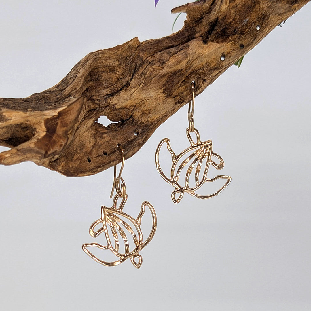 turtle drop earring---