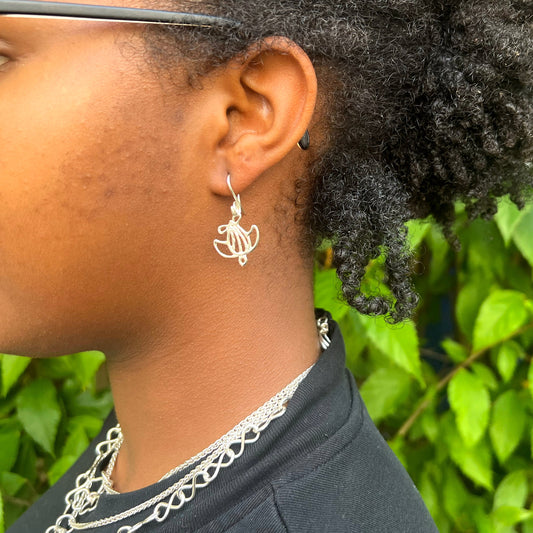 turtle small drop earring-14k Gold-Small-