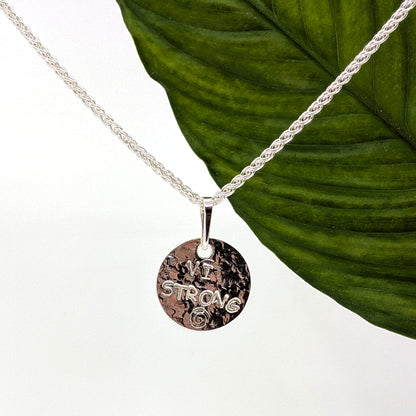 vi strong round pendant-Sterling Silver-One Size-