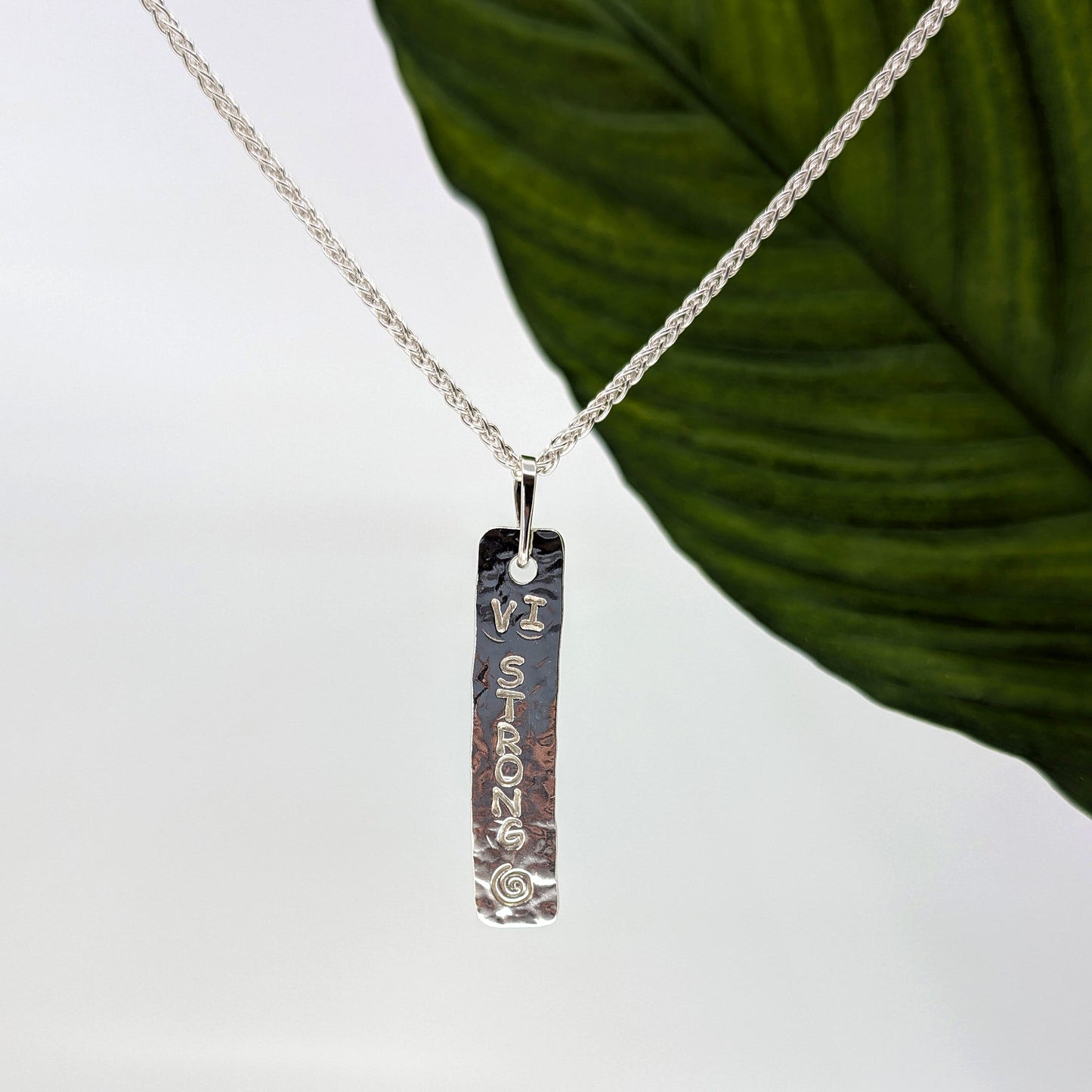 vi strong tag pendant-Sterling Silver-One Size-