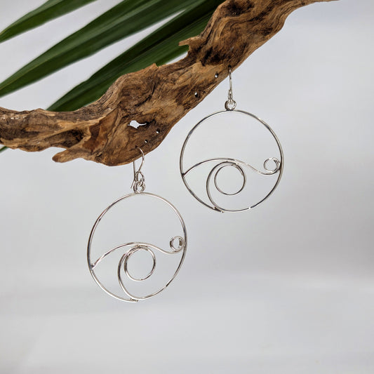 Water Hoop Earring