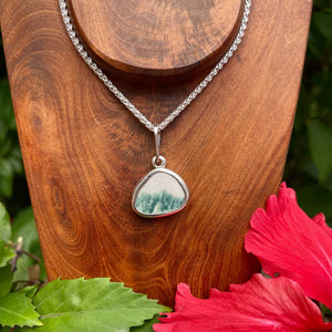Emerald Storm Sterling Silver Pendant