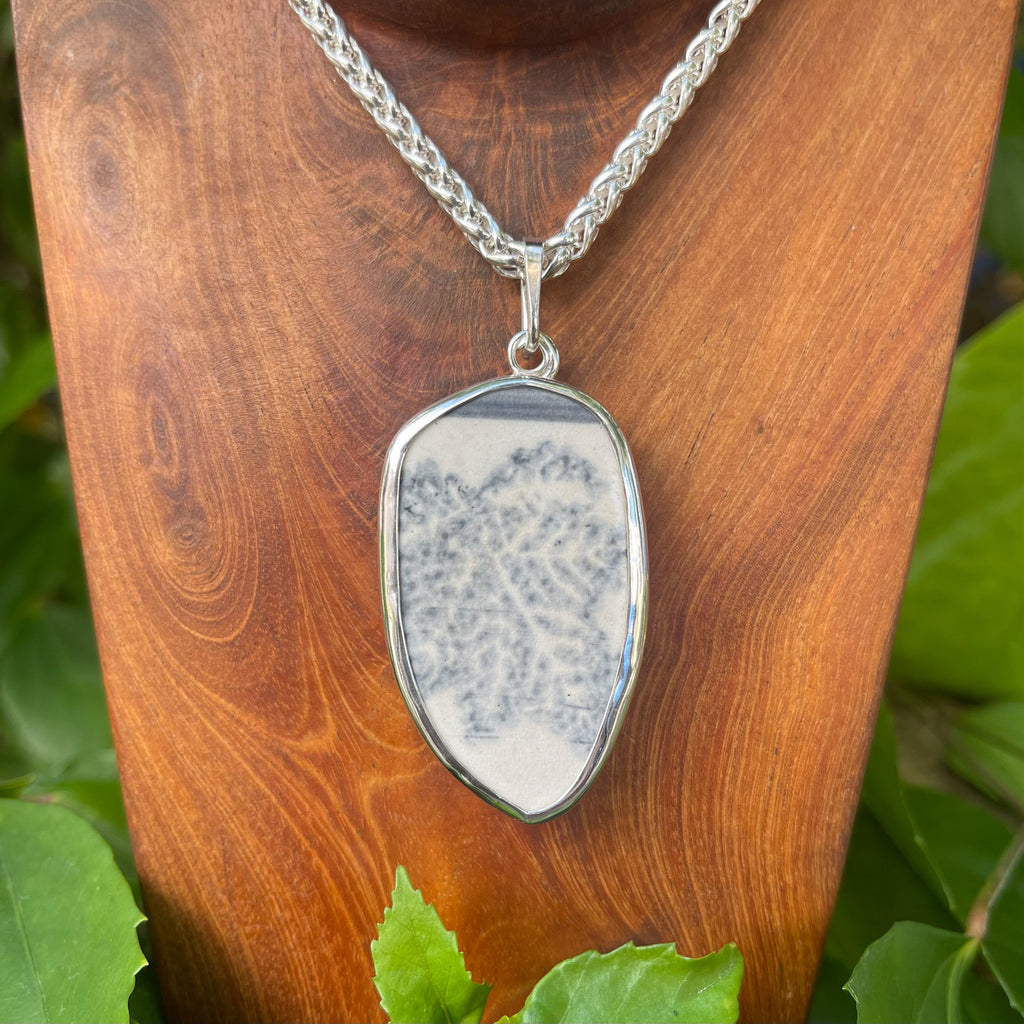 Leafy Impressions Sterling Silver Pendant