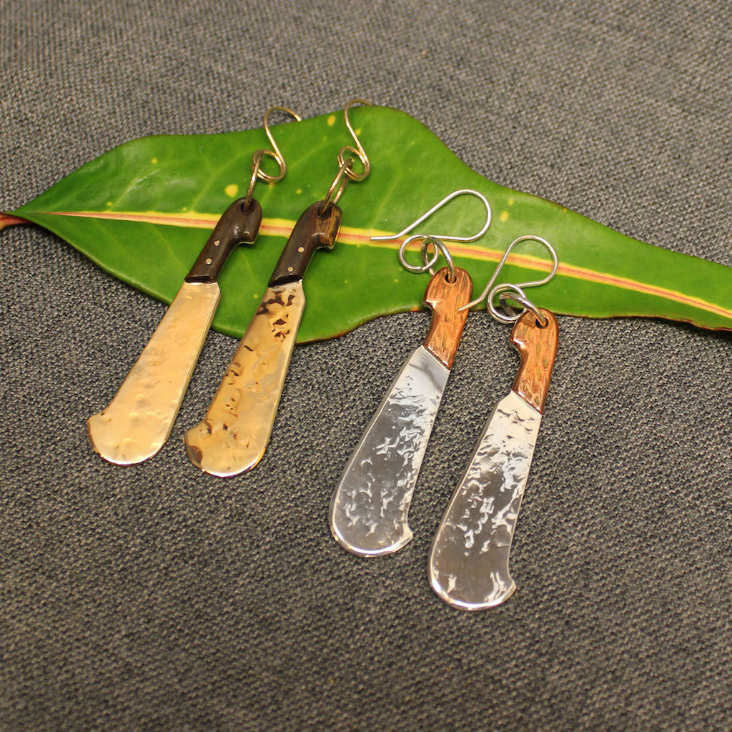 Machete Earrings – Crucian Gold