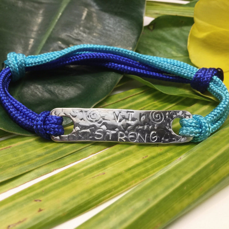 VI Strong Cord Bracelet in Blue Tones